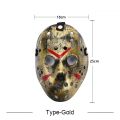 【Local Delivery】 Jason Horror Hockey Role Play Mask Halloween Costume Accessories Props Man Woman Party Horror Mask LZC-Jason-Mask-Green. 