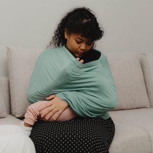 [Milkforbubs] Breathable BAMBOO Premium Cooling Lightweight Buttery Soft Multi Purpose Breastfeeding Nursing Cover
