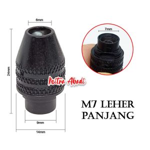 THREE JAWS MINI DRILL CHUCK SCREW M7 / M8 - KEPALA BOR KECIL MINI