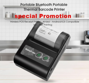 [SG Stock] 58mm Portable Bluetooth Thermal Printer | Wireless Receipt & Label Maker | iOS/Android/Windows Compatible | No Ink Required POS Printer