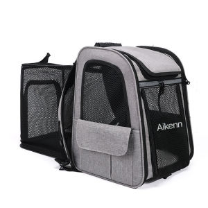 AIKENN Cat Bag Portable Cat Backpack Breathable Expandable Pet Outgoing Bag Travel Backpack
