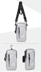 Multifunction Sling Arm Wrist Crossbody Bag Phone Holder Pouch for Jogging Running Hiking Fishing