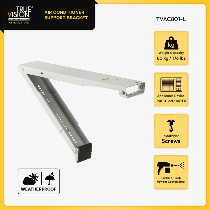 True Vision Wall Mounted Folding Shelf Air Conditioner Bracket