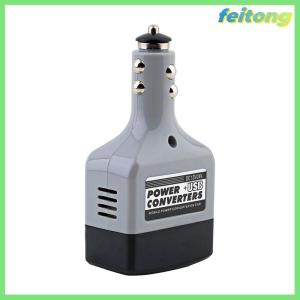 【feitong】🚕🚕【HOT SALE】 Car Mobile Converter Inverter Adapter DC 12V 24V to AC 220V Charger Power+USB