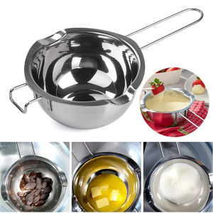480ml Chocolate Butter Melting Pot Pan Stainless Steel Kitchen Milk Bowl Boiler Handmade Soap Tool Easy Cleaning Wax Melting Pot