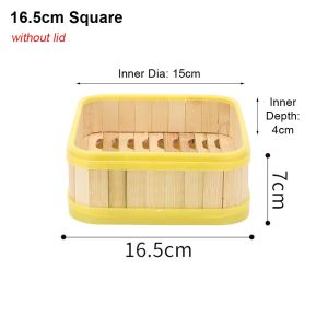 MUNCHX 1Pcs Handmade Bamboo Steamer Multi-function With Lid Kitchen Cookware  13-30cm Steamer Basket Chinese Food Making