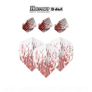 HARROWS DART FLIGHTS - STANDARD SILIKA - DAMON HETA SERIES 2 100 MICRON DART FLIGHTS (SAYAP ARROW)