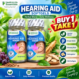 Doctor Recommended Hearing Aid Softgels for Ringing Buzzing Whistling Chirping Roaring Sensitivity to Sound