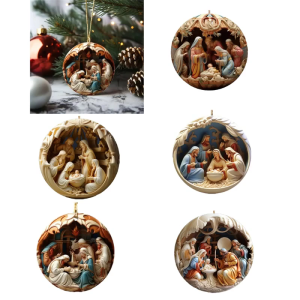 Festive Decor Pendants Christmas Ornaments for Infants Newborns Christmas Decoration