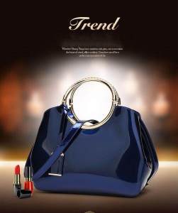 2025 Luxurious Women Handbag Brand Design Patent Leather Solid Evening Bags High Quality Messenger Crossbody Bag for Women Bride Tote