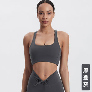 จัดส่งจากประเทศจีน [BIN] ชุดโยคะรัดรูป สปอร์ตบรา Barely There ยืดหยุ่นสูง สำหรับพิลาทิส วิ่ง และออกกำลังกายกลางแจ้งสำหรับผู้หญิง ผู้ผลิต