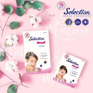 SELECTION Kapas Kecantikan Special Tebal 60s / 120s || Kapas Facial Cotton Pembersih Make Up || Pembersih Wajah