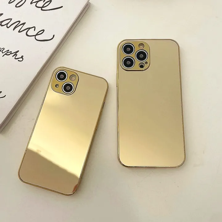 Luxury Gold Plated Electroplated Phone Case For iPhone 14 13 12