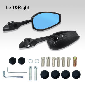 Pink Lens FULL CNC UNIVERSAL SHORT STEM REARVIEW SOAA4 Ray save SIDE MIRROR with screws For Motorcycle