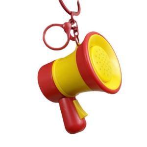 Portable Plastic Keychains Bag Pendant with Mini Speaker for Voice Recording and Fun