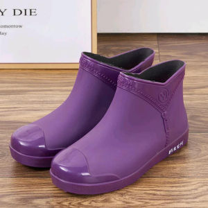 Womens Waterproof Short Rain Boots | Non-Slip Lightweight Ankle Rain Shoes | Fashion Rain Booties