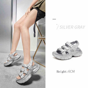 Cameljeans Giày nữ mùa hè mới dày đế Xăng đan thể thao giày đi biển đơn giản