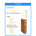 Stainless Steel Hidden Door Hinges Invisible Hinge Concealed Folding Door Hinge. 