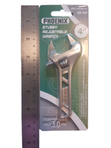 PHOENIX ประแจเลื่อนสั้นพิเศษ แบบปากบาง (4นิ้ว 6นิ้ว)