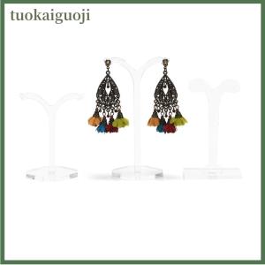 tuokaiguoji ชั้นวางแสดงต่างหูสตั๊ดอะคริลิคเครื่องประดับที่แขวนจัดระเบียบที่วาง