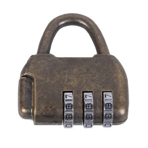 USEFUL TOOL Antique Zine Alloy Metal Number Anti-Theft Resettable Combination Digit For Suitcase Luggage Jewelry Box Code Lock Keyless Padlock Password Lock