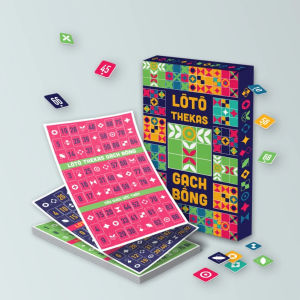 Bộ LÔ TÔ THE KAS pastel LOẠI TỐT - LÔ TÔ GẠCH BÔNG - Cờ Lô Tô Giải Trí Cực Vui