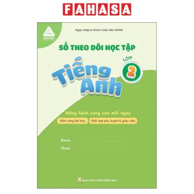 Fahasa - Sách - Sổ Theo Dõi Học Tập - Tiếng Anh Lớp 2 - Đồng Hành Cùng Con Mỗi Ngày