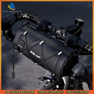 Vktech Reflective Cycling Shoulder Bag with Multiple Pockets Mesh Design for Mountain and Road Bikes
