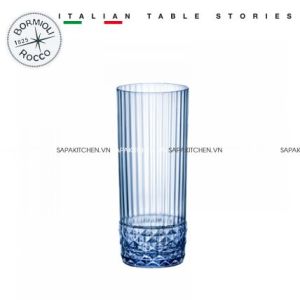 Bộ 6 ly thủy tinh cao cấp America20s 400ml màu xanh dương - Bormioli Rocco - Italy