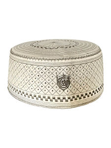 หมวกสวดมนต์มุสลิมผู้ชายหมวกหมวกสวดมนต์ศาสนาอิสลามหมวกปักหมวกกันแดดของขวัญรอมฎอน