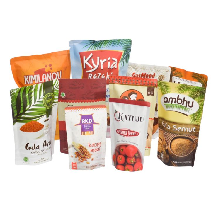 Cetak Kemasan Standing Pouch 14x20 14x22/Paper metalized/cetak