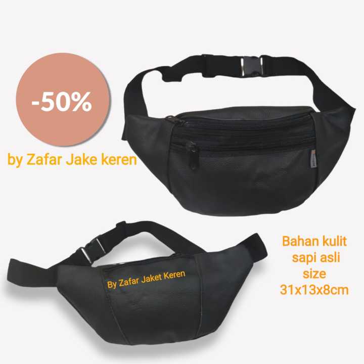 TERMURAH! WAISTBAG TAS SELEMPANG PRIA TAS PINGGANG PUNGGUNG DADA