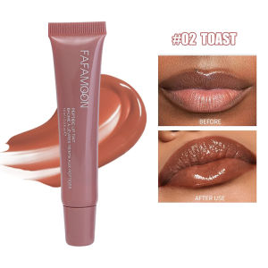 Soft Tube Mirror Lip Gloss Lip Oil Nude Brown Plumping Lip Gloss Moisturising Transparent Liquid Lipstick Beauty Cosmetic Makeup