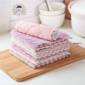 Ultra Absorbent Microfiber Dish Cleaning Cloths Fast Drying Soft Thick Multipurpose Kitchen Cloth Towels