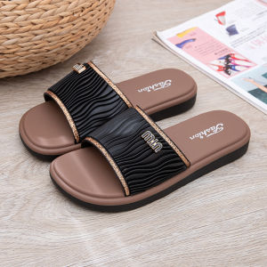 [Free Shipping] Flat-soled casual fashion outdoor comfortable PVC sandals suitable for all seasons outdoor two-color cushioned inflatable plastic womens sandals