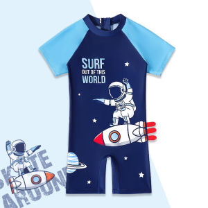 Baju Renang  Anak Terusan Baju Renang Set Motif Rocket BR1