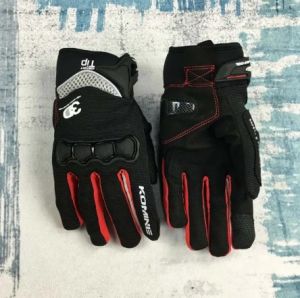 Fine Motorcycle Komine Gloves Komine GK162 3D Protect Carbon Fiber Mesh Gloves Plus Touch Screen Full Finger Motorcycle Gloves