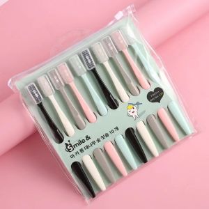 MYX Store 10 pcs - Pastel Sikat Gigi Dewasa Bahan Lembut Set 10pcs Toothbrush Sensitive Soft Korea Traveling Multifungsi