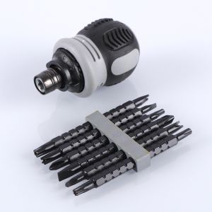 OBENG SET KOMPLIT SERBAGUNA 13 IN 1 Multifungsi - Obeng CRV Mini Putar Bolak Balik - Obeng Bolak-Balik Cebol Mini Rachet Multifungsi Screwdriver Set - Bisa COD