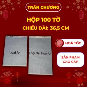 Giấy scan nhiệt 4 lớp dài hơn khổ a4 phù hợp với thiết kế lớn mà không cần ghép nhiều tờ. Hộp 100 tờ.