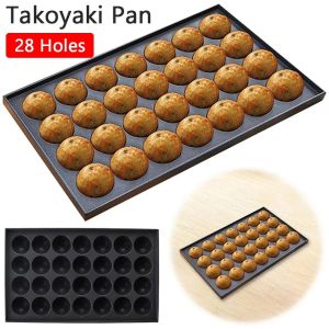 MACRAMEX 28 Holes Japanese Takoyaki Pan Nonstick Multi Purpose Grill Plate Durable Cooking Tools