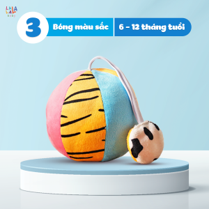 Bóng vải cho bé Xúc Xắc vui nhộn Lalala baby đồ chơi hình khối kích thích thị giác cho trẻ sơ sinh