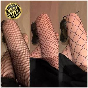 S/M/L  Black Fishing Net Stockings Mesh Pantyhose Fishnet High Waist Long Stockings