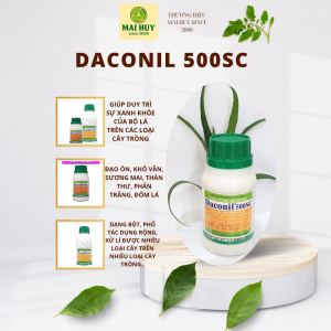 Thuốc trừ bệnh Nhật Bản DACONIL 75WP -100ML - (MSP118937) -Mai Huy -Trị vàng rụng lá thán thư dạng phổ rộng trị bên ngoài trị vào.