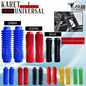 KARET COVER SHOCK UP SIDE DOWN USD CRF KLX WR YZ KTM PELINDUNG SHOK MOTOR TRAIL MATIK MATIC BEBEK