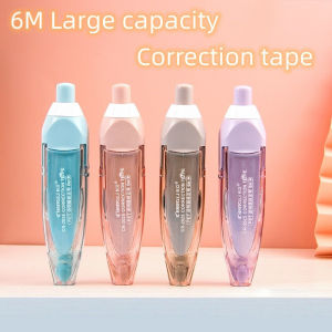 6M Large Capacity Press Type Correction Tape Refillable30°steering angle Correction Tape Stationery