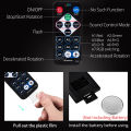 Sound Activated Rotating Disco Light Colorful LED Stage Light RGB Laser Projector Lamp DJ Party Light for Home KTV Bar Xmas. 