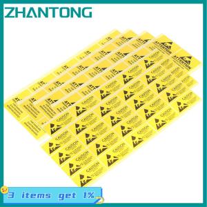 ZHANTONG 40Pcs Caution Sticky Sticker Adhesive Warning Label ESD Static Sensitive Device