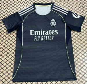 AU25/26 Real Madrid Thai version jersey Mbappes personalized number away kit second away kit football uniform