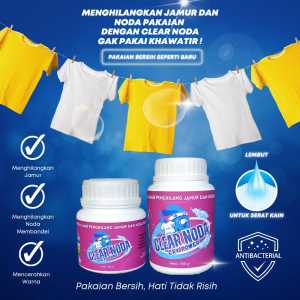 Clear Noda Oxy Power Formula Penghilang Noda Jamur & Noda Membandel pada kain